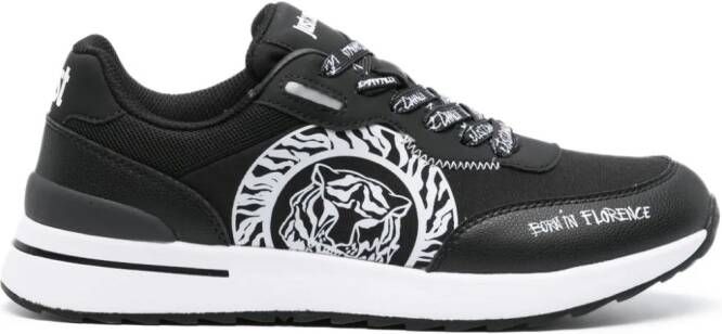 Just Cavalli Leren sneakers Zwart