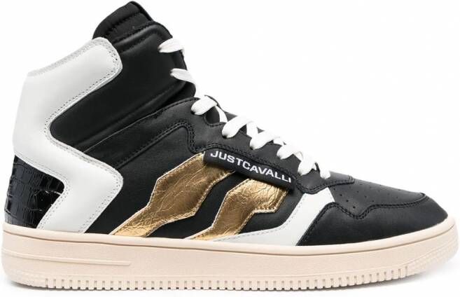 Just Cavalli Sneakers met logopatch Zwart