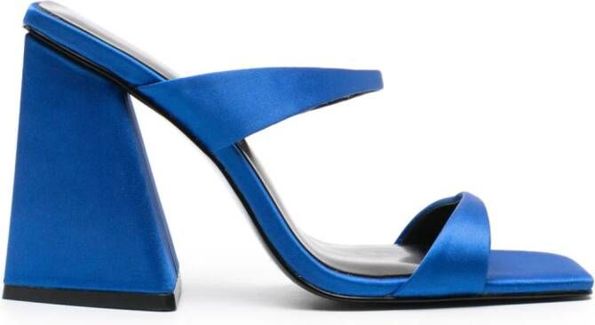 Just Cavalli 105 mm sandalen met vierkante neus Blauw