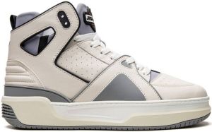 Just Don Courtside High leren sneakers Wit