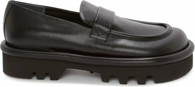 JW Anderson Bumper-Tube loafers met geribbelde zool Zwart