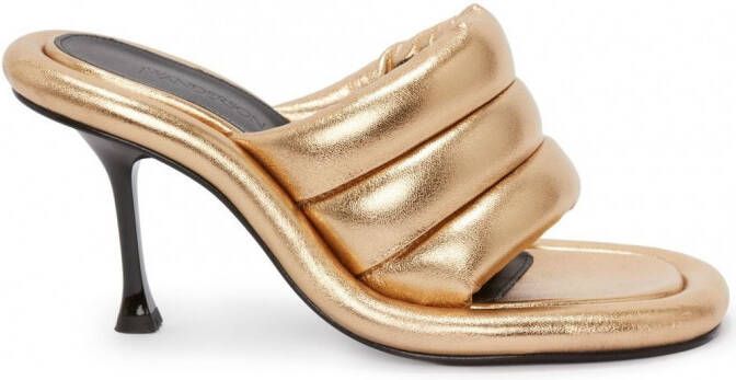 JW Anderson Bumper Tubular gewatteerde sandalen Goud