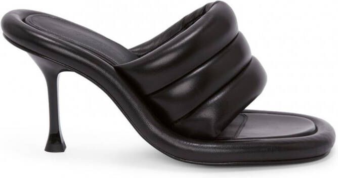 JW Anderson Bumper Tubular gewatteerde sandalen Zwart