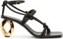 JW Anderson Sandalen met kettinghak Zwart - Thumbnail 1