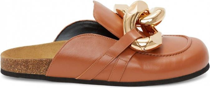 JW Anderson Loafers met schakeldetail Bruin