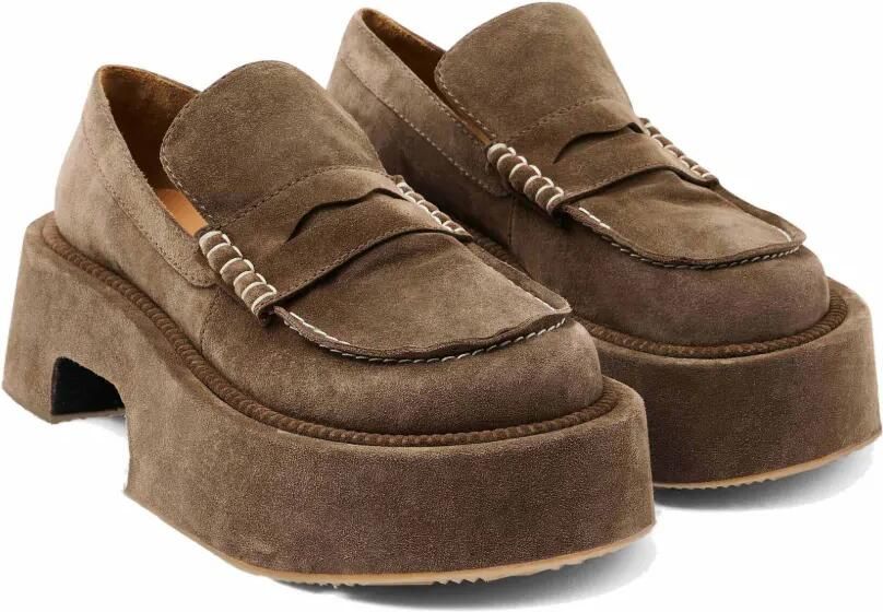 JW Anderson 50 mm loafers met plateauzool Bruin - Foto 4