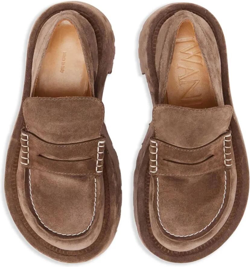 JW Anderson 50 mm loafers met plateauzool Bruin - Foto 2