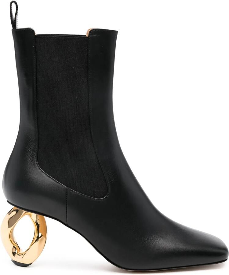 JW Anderson 65 mm leren laarzen Zwart
