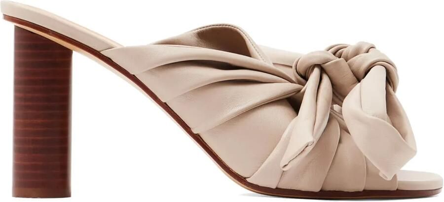 JW Anderson 95 mm muiltjes met strik Beige