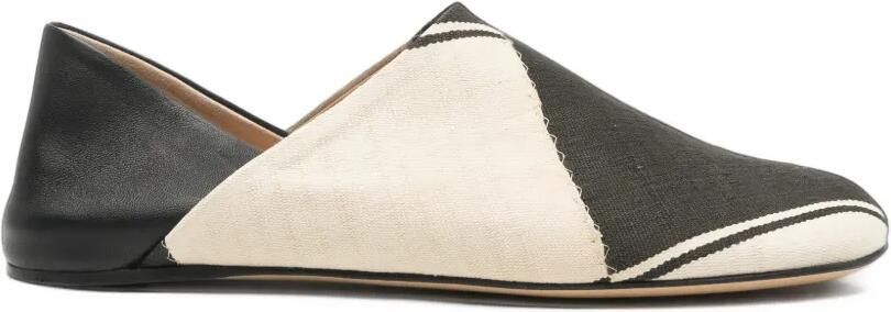 JW Anderson colour-block leather slipper mules Zwart