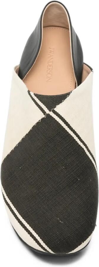 JW Anderson colour-block leather slipper mules Zwart - Foto 3