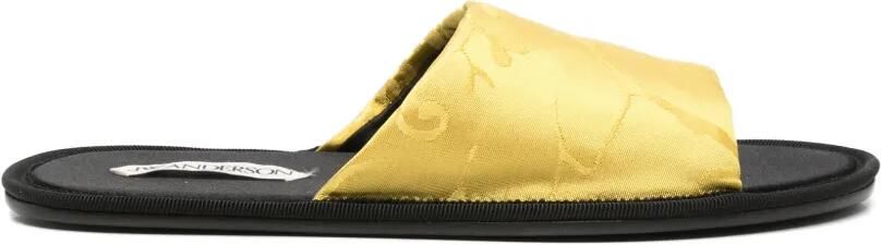 JW Anderson floral-jacquard slides Geel - Foto 3
