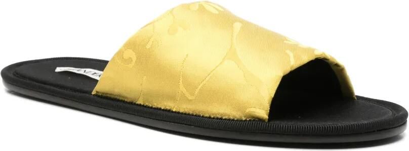 JW Anderson floral-jacquard slides Geel - Foto 4