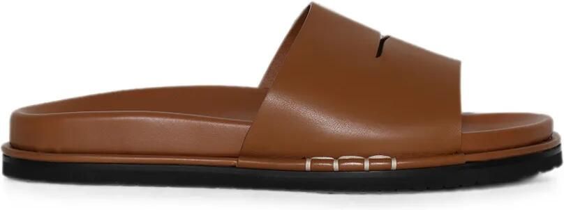 JW Anderson Fussbett leren sandalen Bruin