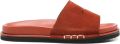 JW Anderson Fussbett suède slippers Bruin - Bruin
