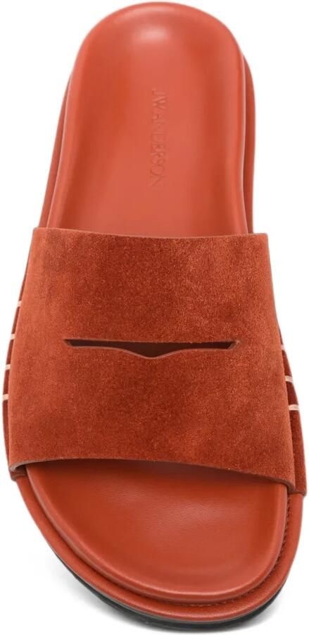 JW Anderson Fussbett suède slippers Bruin - Foto 2
