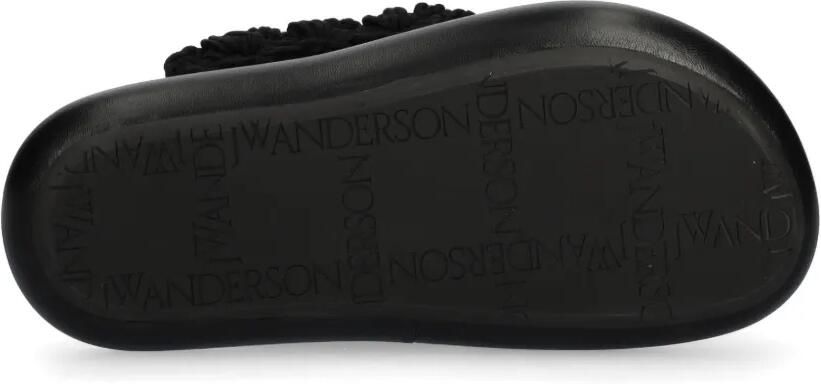 JW Anderson Gehaakte Twister slippers Zwart - Foto 4