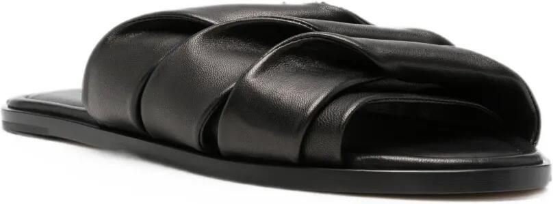 JW Anderson Gewatteerde sandalen met kruisbandjes Zwart - Foto 4