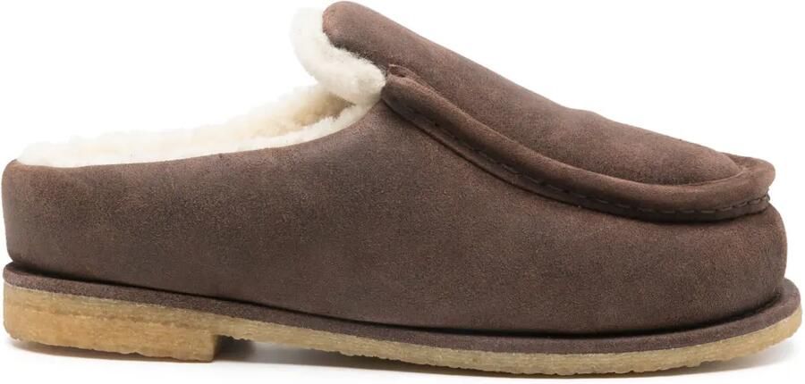 JW Anderson Gewatteerde slippers Bruin