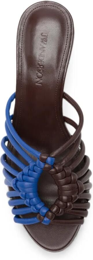 JW Anderson Geweven leren sandalen met hak Bruin - Foto 3