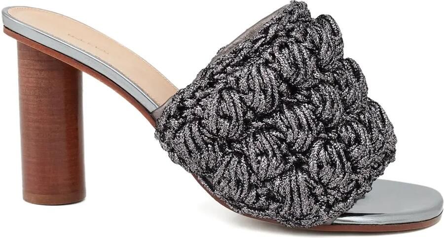 JW Anderson Geweven sandalen met lurex detail Grijs