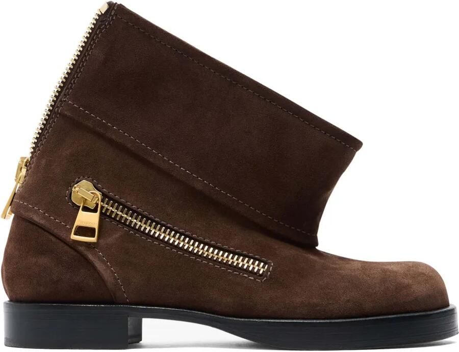 JW Anderson Leren enkellaarzen Bruin