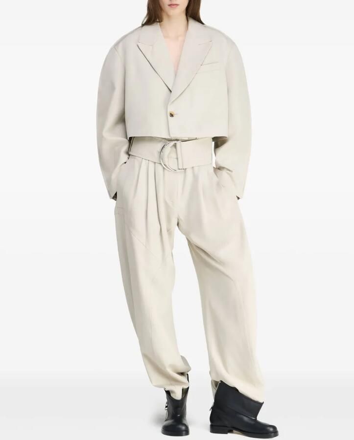 JW Anderson Leren enkellaarzen Zwart