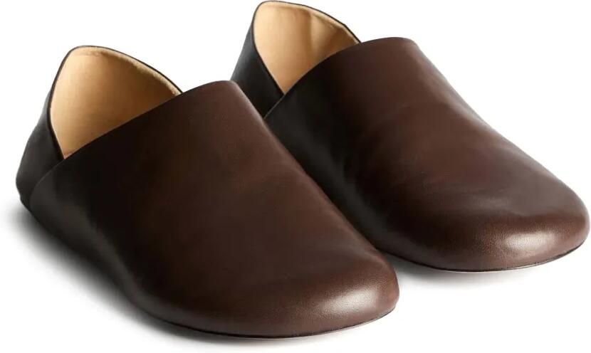 JW Anderson Leren loafers Bruin