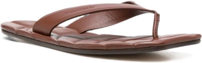 JW Anderson Leren slippers Bruin - Foto 3