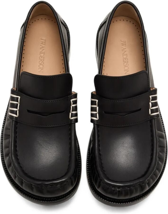 JW Anderson Loafers met contrasterend stiksel Zwart - Foto 2