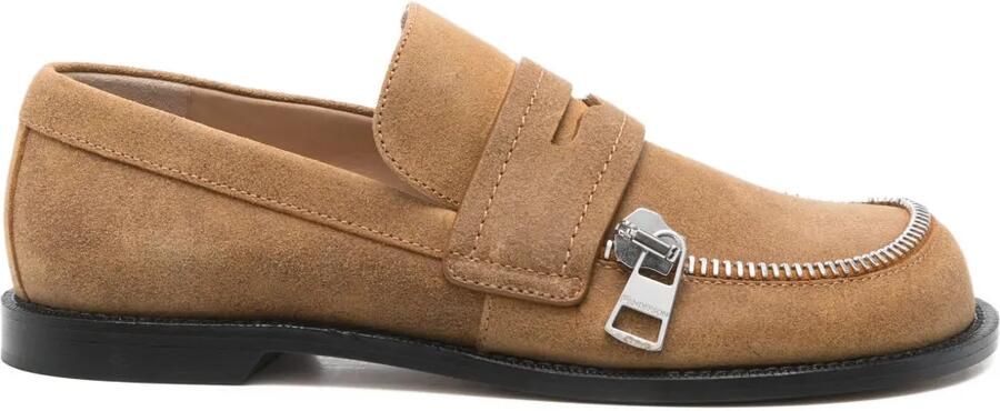 JW Anderson Loafers met ritsdetail Beige