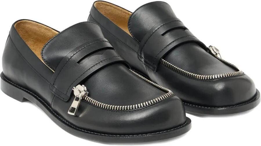 JW Anderson Loafers met ritsdetail Zwart