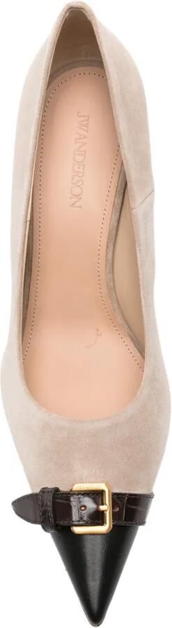 JW Anderson Pumps met gespdetail Beige - Foto 4