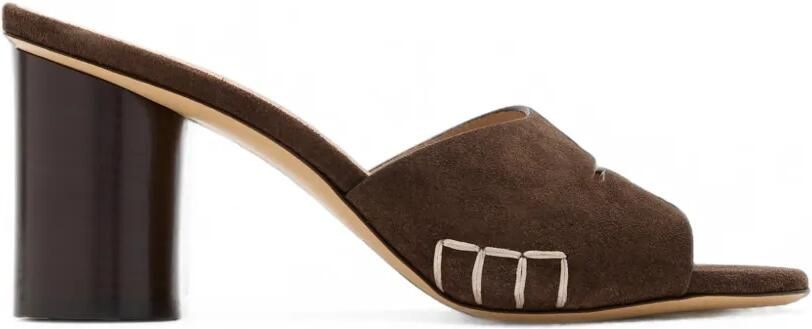JW Anderson Sandalen in loafer-stijl met festonsteken Bruin