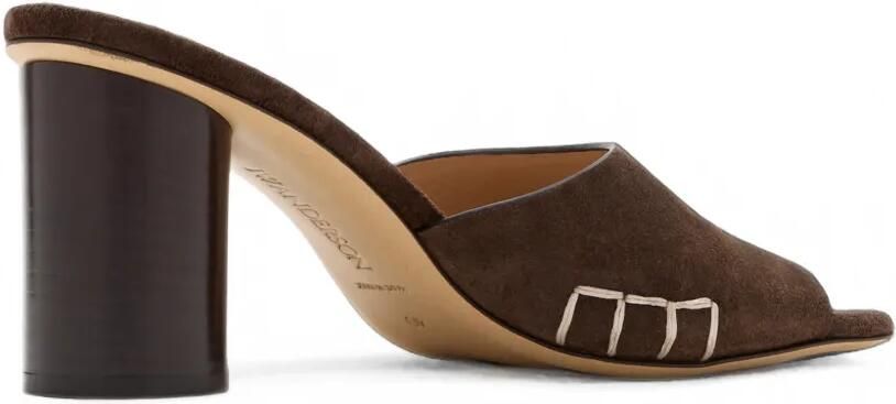 JW Anderson Sandalen in loafer-stijl met festonsteken Bruin - Foto 3