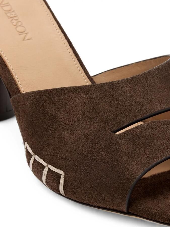 JW Anderson Sandalen in loafer-stijl met festonsteken Bruin - Foto 2
