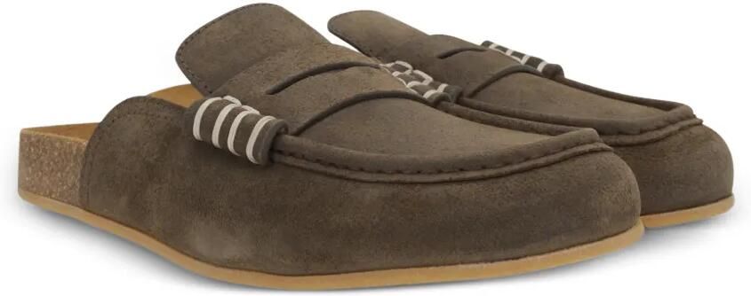 JW Anderson stitch-detail suede mules Bruin - Foto 4