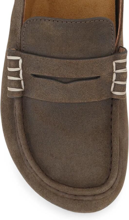 JW Anderson stitch-detail suede mules Bruin - Foto 3