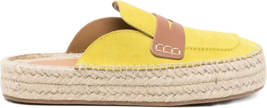JW Anderson Suède espadrilles Geel
