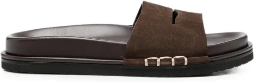 JW Anderson Suède slippers Bruin