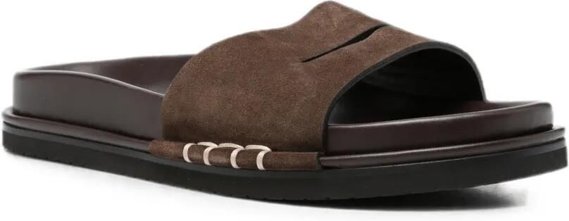 JW Anderson Suède slippers Bruin - Foto 3