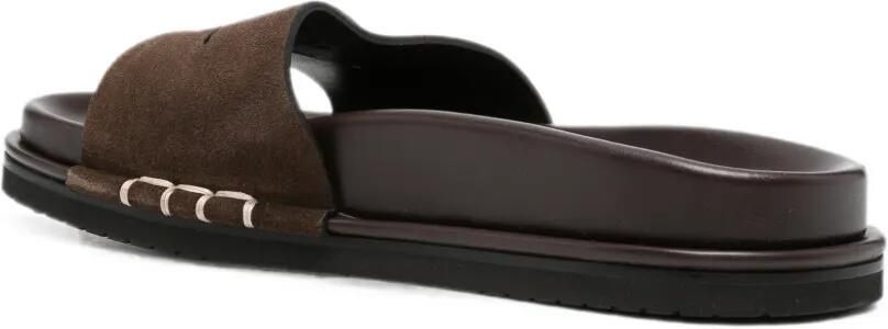 JW Anderson Suède slippers Bruin - Foto 4
