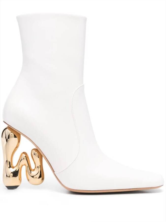 JW Anderson Leren laarzen Wit