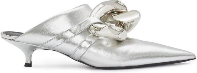JW Anderson Leren muiltjes Zilver