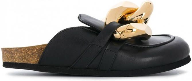 JW Anderson Loafers met ketting Zwart