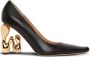 JW Anderson JW Bubble Heel leren pumps Zwart - Thumbnail 1