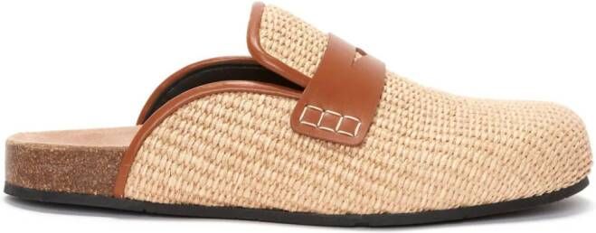 JW Anderson Raffia muiltjes Beige