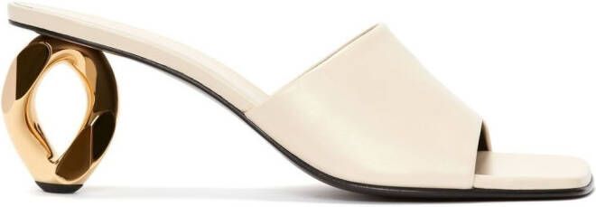 JW Anderson Sandalen met kettinghak Beige