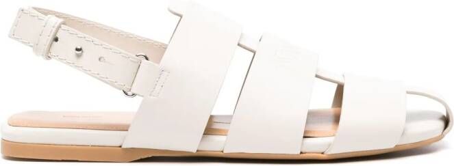 JW Anderson Slingback Fisherman leren sandalen Beige