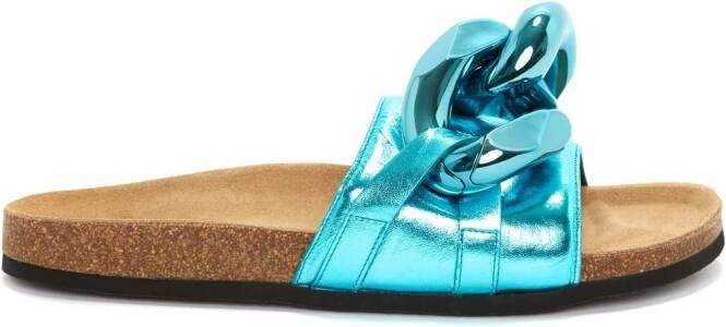 JW Anderson Slippers met bandjes Blauw